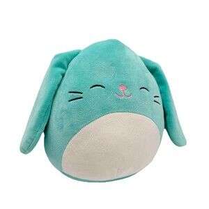 Squishmallows Regan Soft Teal Easter Bunny Squishy Plush Stuffed Animal Toy 8"